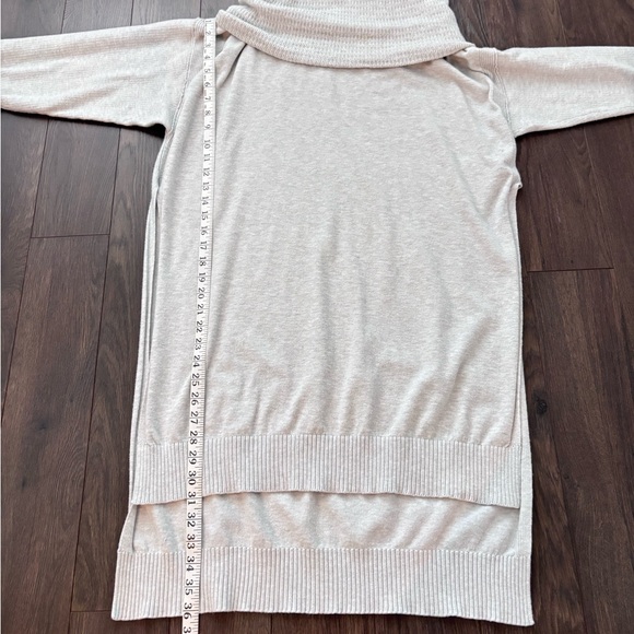 FREE PEOPLE Ottoman Slouchy Tunic Sweater Gray Ice Large - Picture 9 of 13